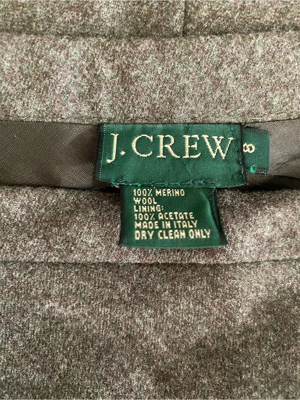 Vintage 90s J Crew Merino Wool Mini Skirt